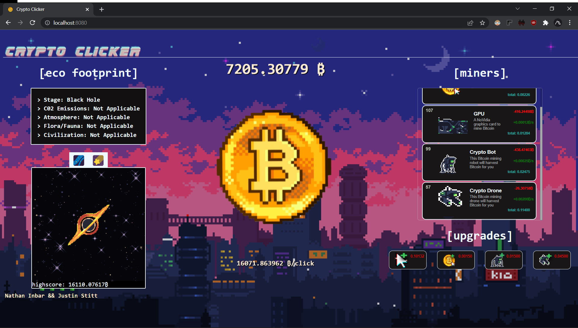 بازی کریپتو کلیکر ماینینگ (The Crypto Game Clicker Mining)