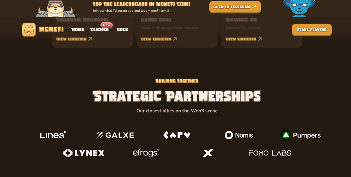 همکاری میم فای کوین با بقیه پروژهها-گریدپدیا