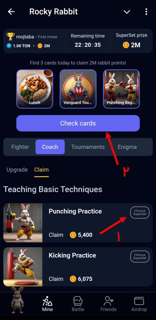 آموزش وارد کردن کارتهای روزانه راکی رابیت