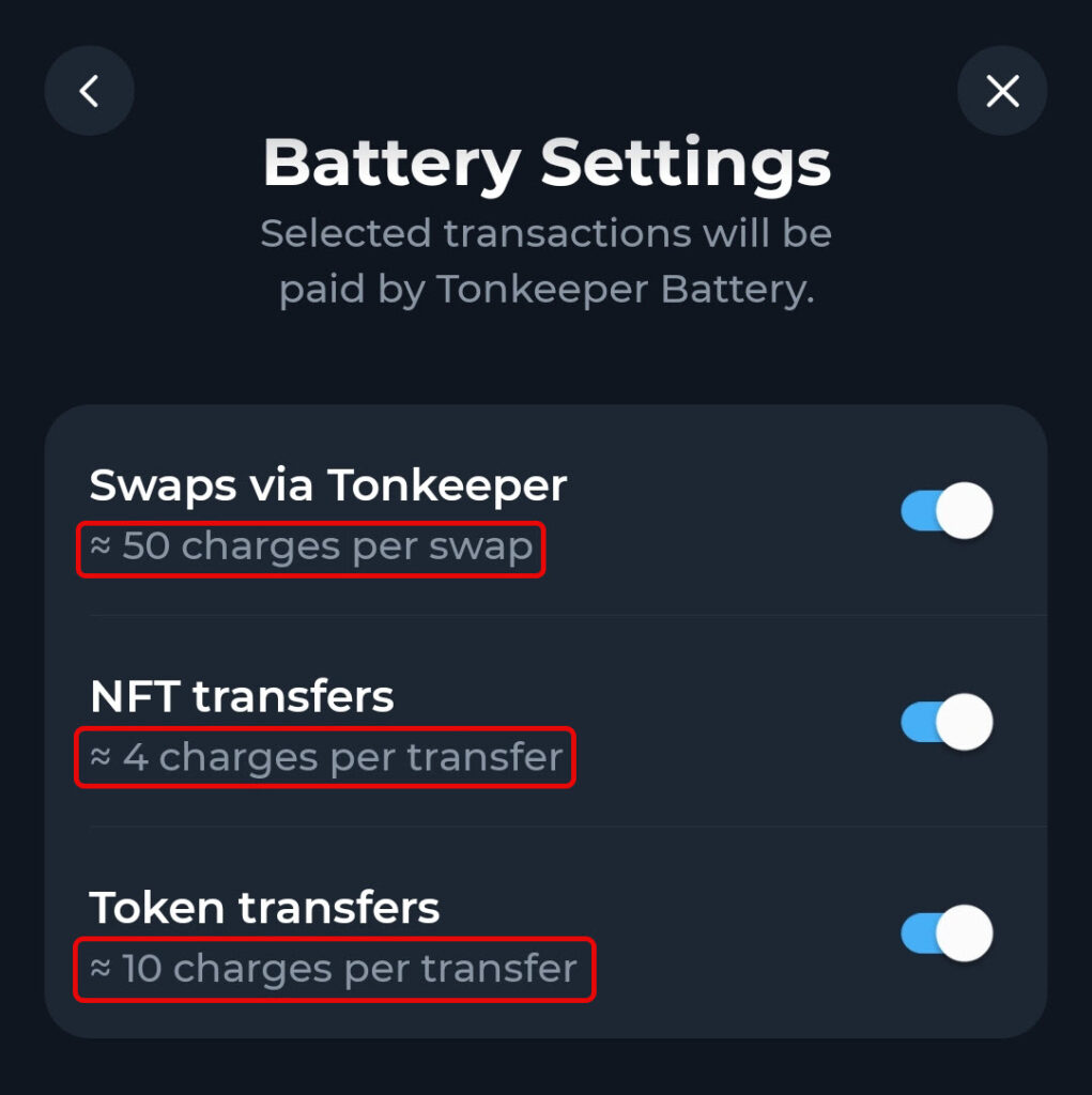 راهنمای استفاده از قابلیت باتری در تون کیپر
