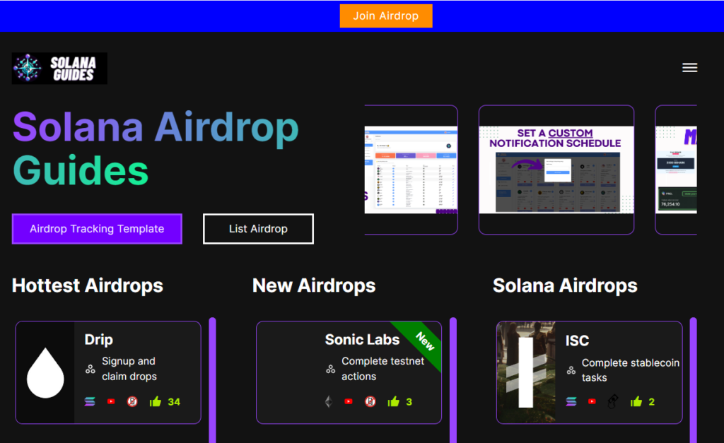 وبسایت Solana Guides