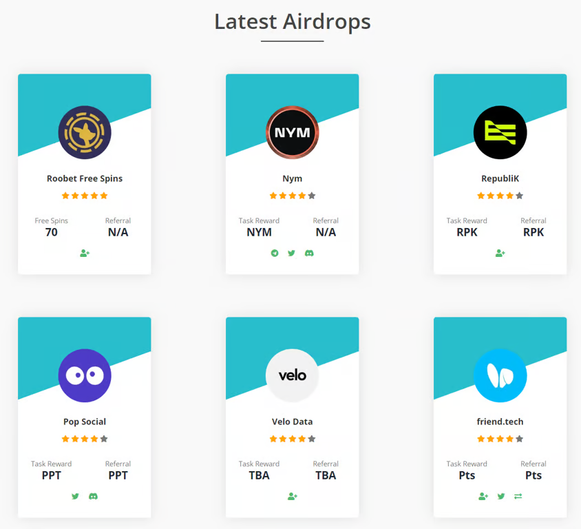 وبسایت Freeairdrop.io